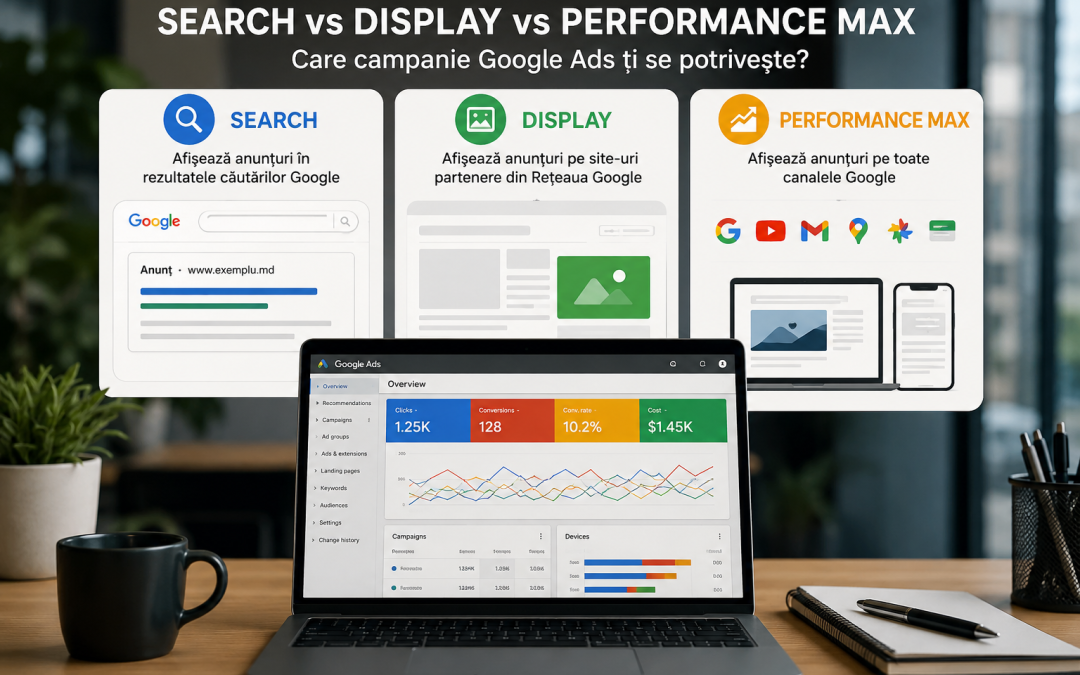 Search vs Display vs Performance Max: какой тип кампании Google Ads выбрать?